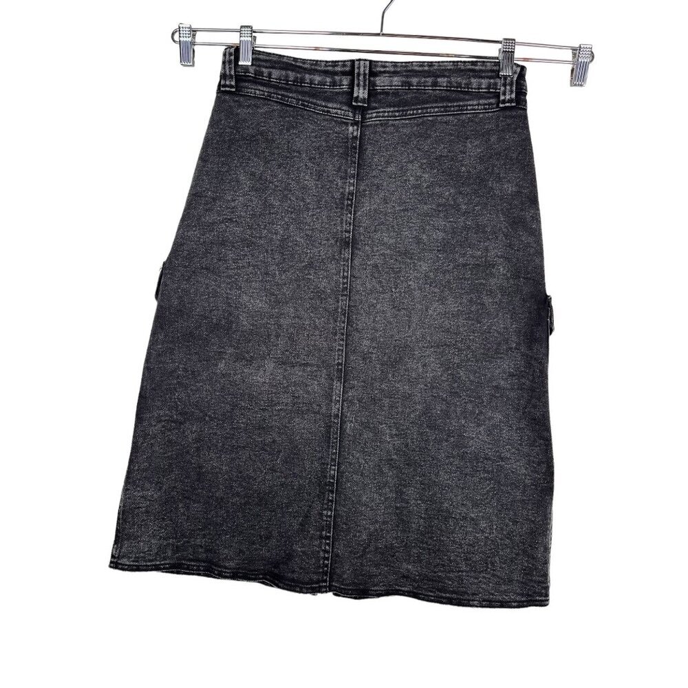 Sincerely Jules Vintage inspired Denim cargo midi skirt grunge sz 30 - Picture 4 of 8